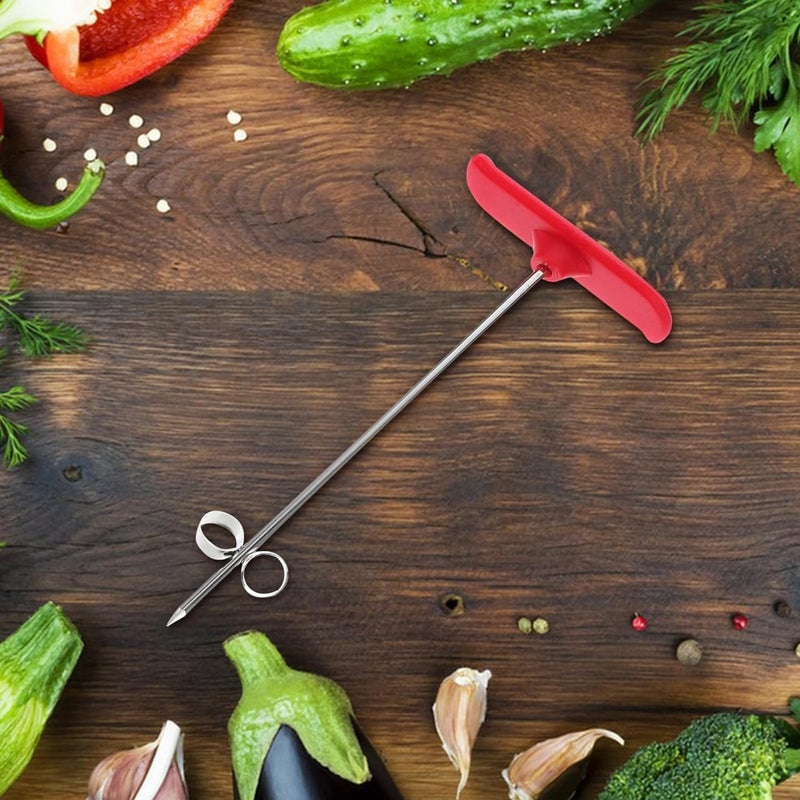WinldMonmo Red Spiral Slicer Radish Potato Spiral Cutter, Vegetables Fruits Spiral Twist Knife Scroller, Stainless Steel Magic Scroller Graters, Peelers and Slicers - Image 5